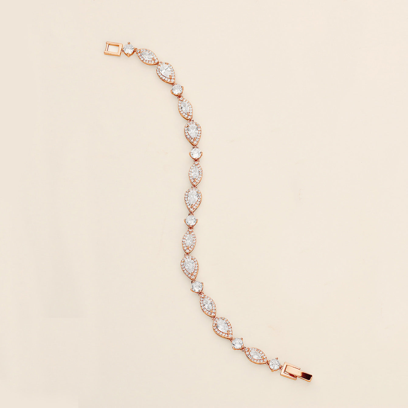 a diamond bracelet on a white background