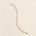 a diamond bracelet on a white background