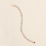 a diamond bracelet on a white background