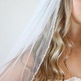 Pearl Crystal Beaded Veil