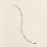 a diamond bracelet on a white background