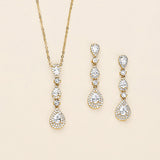 Mandy Teardrop CZ Earrings