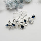 Carla Sapphire Blue Wedding Comb