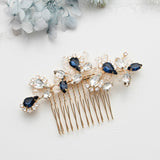Carla Sapphire Blue Wedding Comb