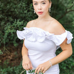 pearl crystal bridal wedding bracelet adjustable