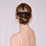 Mara Pearl and Crystal Hairpin Set of 2
