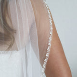 Pearl Beaded Edge Wedding Veil