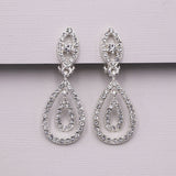 Bridget Crystal Clip On Earrings