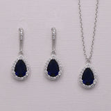 Addison Sapphire Gold Jewelry Set