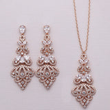 Paisley Chandelier CZ Earrings