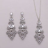 Paisley Chandelier CZ Earrings