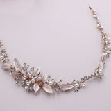 Elianna Crystal Leaf Hair Vine