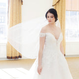 Crystal Beaded Wedding Veil
