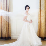 Two Layer Plain Edge Wedding Veil