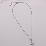 Pearl Cross Pendant Necklace