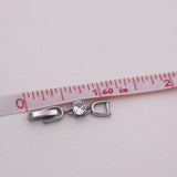 Extender for Necklace or Bracelet with Cubic Zirconia
