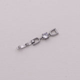 Extender for Necklace or Bracelet with Cubic Zirconia