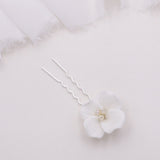 Sadie Porcelain Flower Hairpin Set of 2