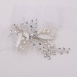 Celeste Pearl Leaf Wedding Clip