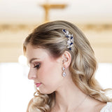 Carla Sapphire Blue Wedding Comb