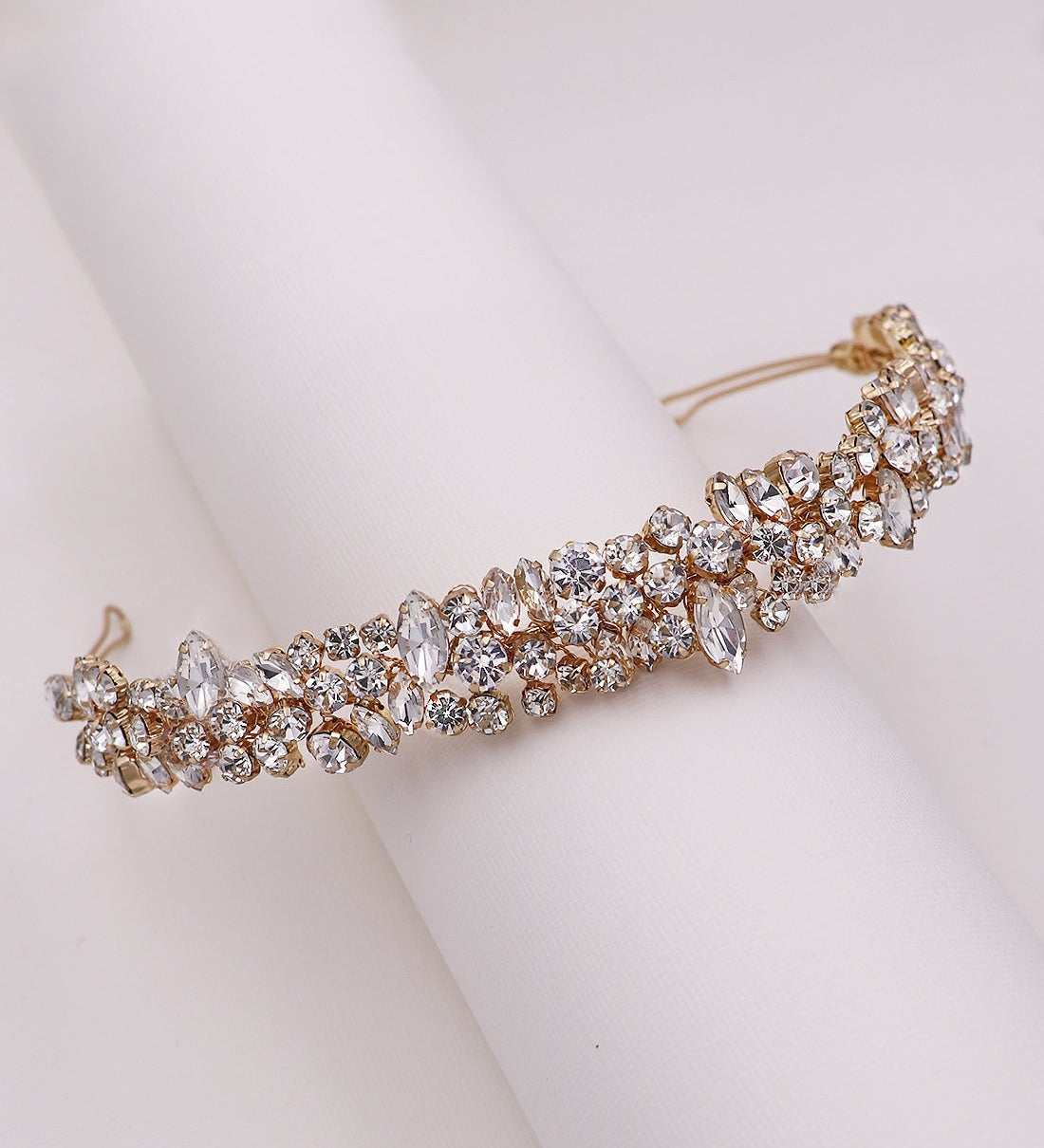 Mosaic Crystal Wedding Headband