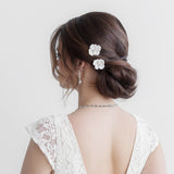 Sadie Porcelain Flower Hairpin Set of 2