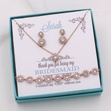 Aubrie Bridesmaids Jewelry Set