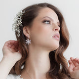 Snowflake Dangle CZ Earrings