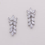 Hailey Silver Marquise Dangle Earrings