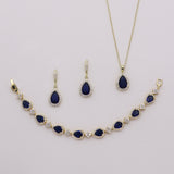 Addison Rose Gold Sapphire Earrings