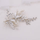 Celeste Pearl Leaf Wedding Clip