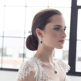 Addison Rose Gold Sapphire Earrings