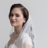 Crystal Edge Wedding Veil
