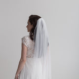 Pearl and Crystal Beaded Wedding Veil