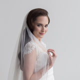 Pearl and Crystal Beaded Wedding Veil