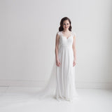 Pearl and Crystal Beaded Wedding Veil