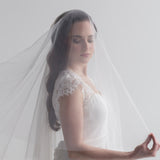 Two Layer Plain Edge Wedding Veil