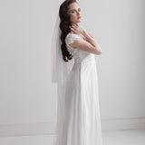 Two Layer Plain Edge Wedding Veil