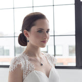 Addison Rose Gold Sapphire Earrings