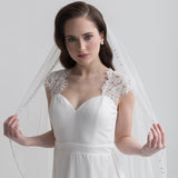 Crystal Edge Wedding Veil