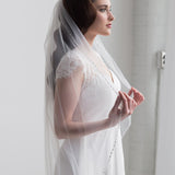 Crystal Edge Wedding Veil