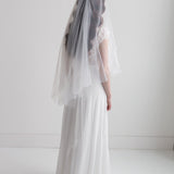 Two Layer Plain Edge Wedding Veil