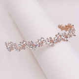Jessica Crystal Rose Gold Bridal Headband