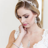 Paisley Rose Gold Chandelier Jewelry Set