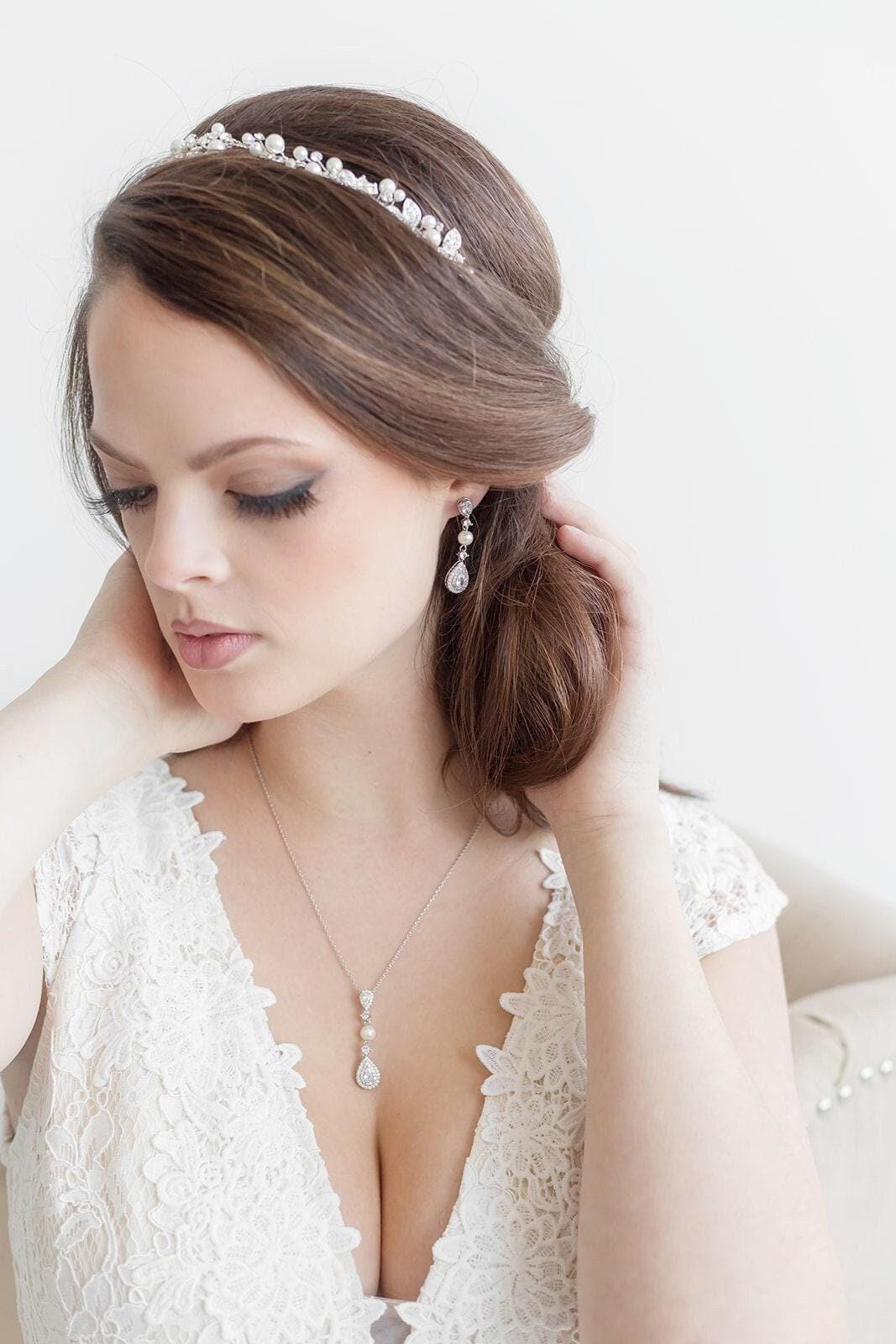 pearl bridal jewelry set