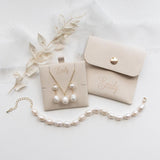 Pearl Jewelry Gift Set with Pouch