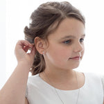 First Communion Gifts for Girls Cross Earrings Necklace Jewelry