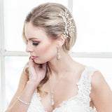 Aimee Jewelry Set – Open Teardrop CZ Bridal Necklace and Earrings Set