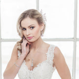 Aimee Jewelry Set – Open Teardrop CZ Bridal Necklace and Earrings Set