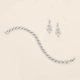 Leaf Drops Bridesmaids Jewelry on Custom Pouch
